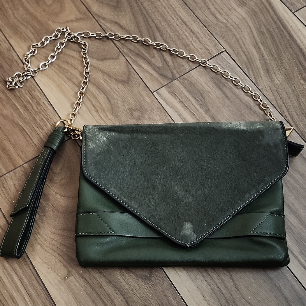 🔥Vintage Kate & Alex Green Clutch, Faux Leather